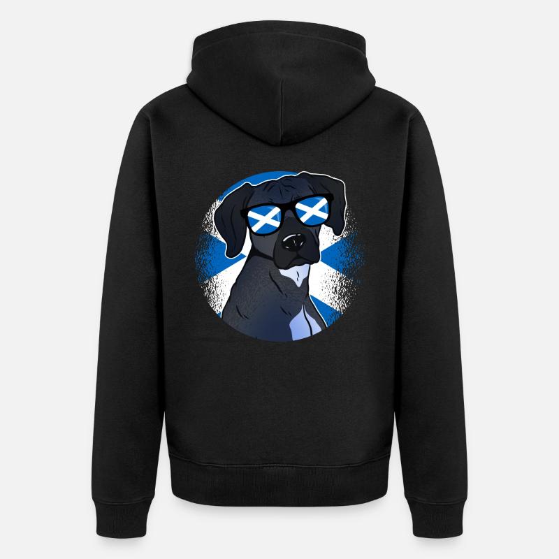 Ecosse - Veste à capuche bio Premium Unisexe - noir
