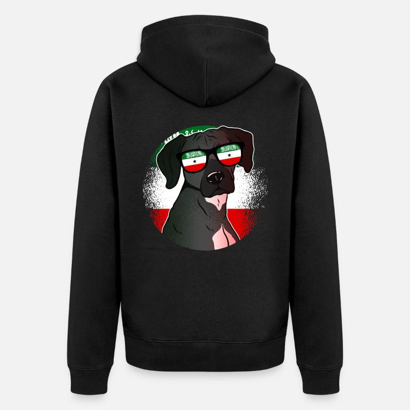 Somaliland - Veste à capuche bio Premium Unisexe - noir