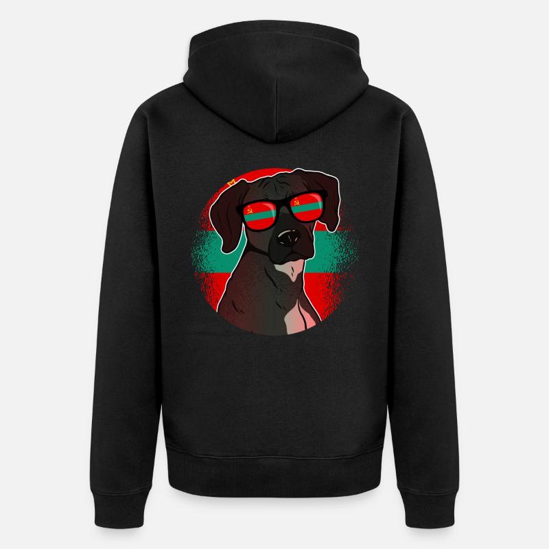Transnistrie - Veste à capuche bio Premium Unisexe - noir