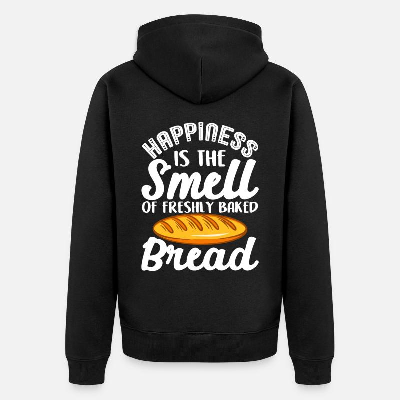 Bread Baking Bread Maker - Unisex Premium Organic Zip Hoodie - black