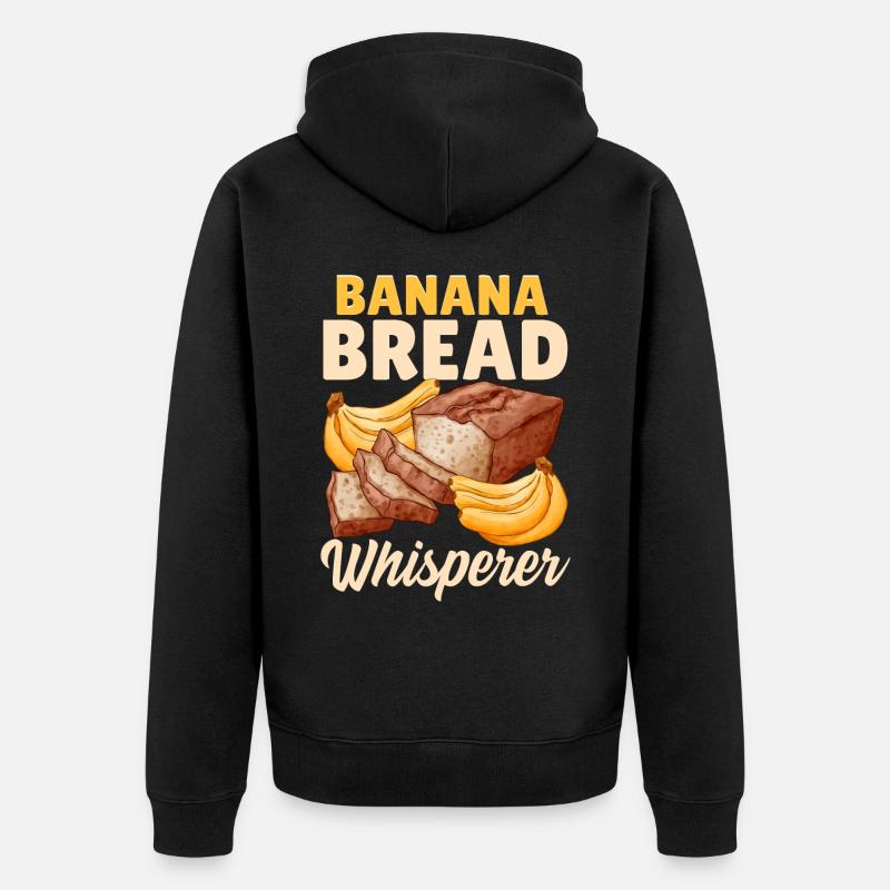 Bread Baking Bread Maker - Unisex Premium Organic Zip Hoodie - black