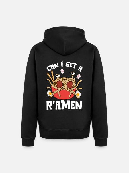 Flying Spaghetti Monster FSM - Unisex Premium Organic Zip Hoodie - black