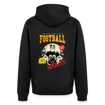 Joueur de football américain Vintage Retro USA Sport - Veste à capuche bio Premium Unisexe - noir - Dos - Nico (187cm)