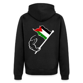 Free palestine - Veste à capuche bio Premium Unisexe - noir - Dos - Nico (187cm)