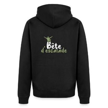 Bête d'escalade - Veste à capuche bio Premium Unisexe - noir - Dos - Nico (187cm)