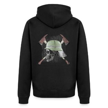 Pompiers - Veste à capuche bio Premium Unisexe - noir - Dos - Nico (187cm)