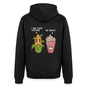 Vegan Farm Vegetable Yellow Cooking Collection - Veste à capuche bio Premium Unisexe - noir - Dos - Nico (187cm)