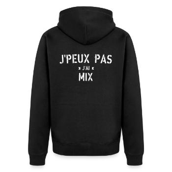 j'peux pas j'ai mix - Veste à capuche bio Premium Unisexe - noir - Dos - Nico (187cm)