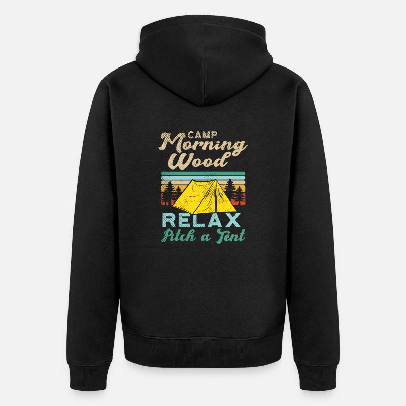 Camp Matin Bois - Veste à capuche bio Premium Unisexe - noir