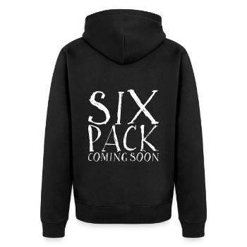 Six Pack à venir 14 - Veste à capuche bio Premium Unisexe - noir - Dos - Nico (187cm)