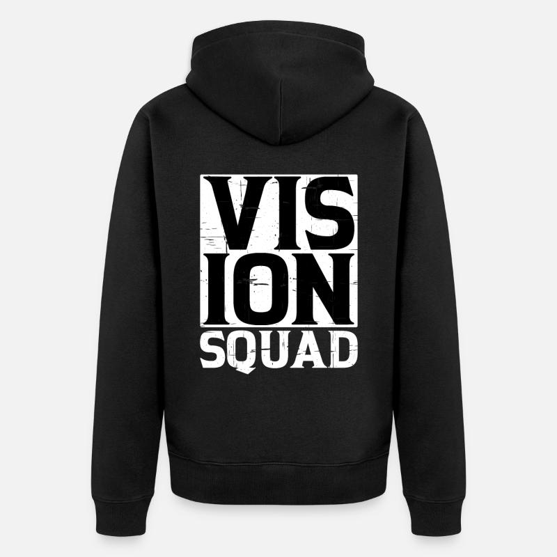 Escouade Vision 4 - Veste à capuche bio Premium Unisexe - noir