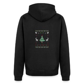 Arbre de Noël moche Noël - Veste à capuche bio Premium Unisexe - noir - Dos - Nico (187cm)