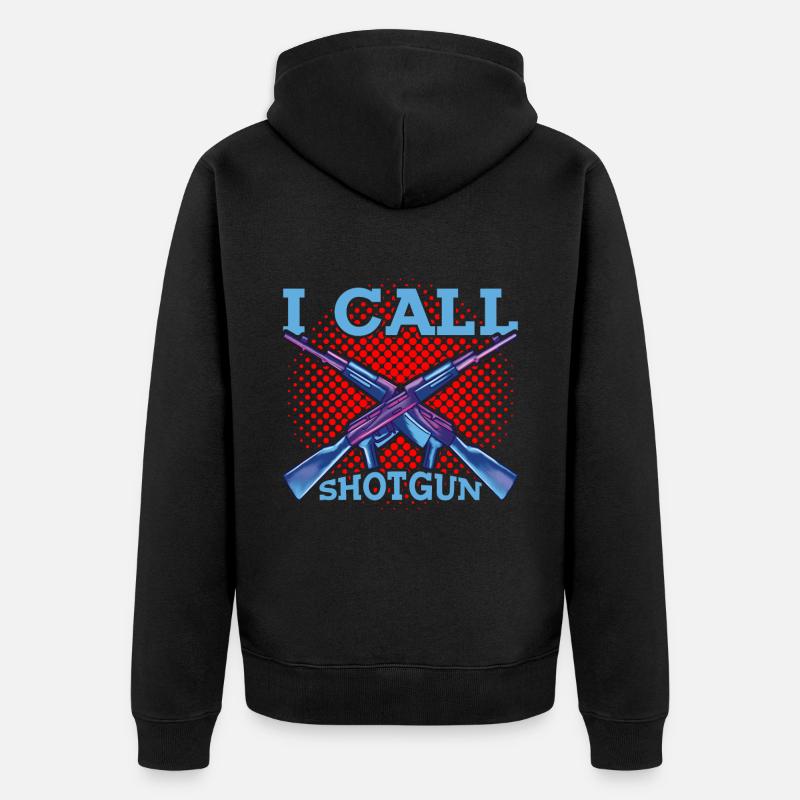 J’appelle Shotgun 9 - Veste à capuche bio Premium Unisexe - noir