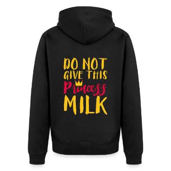 Ne donnez pas à cette princesse du lait 2 - Veste à capuche bio Premium Unisexe - noir - Dos - Nico (187cm)