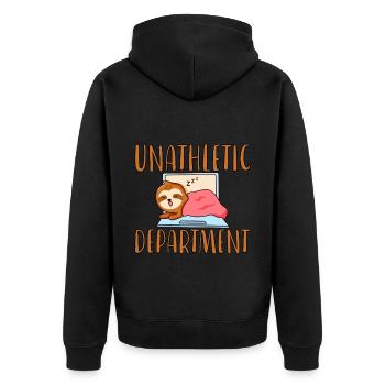 Unathletic Département 2 - Veste à capuche bio Premium Unisexe - noir - Dos - Nico (187cm)