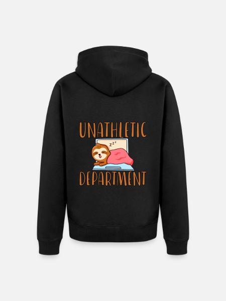 Unathletic Department 2 - Unisex Premium Organic Zip Hoodie - black