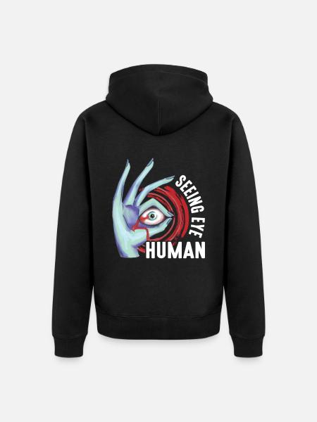 Seeing Eye Human 13 - Unisex Premium Organic Zip Hoodie - black