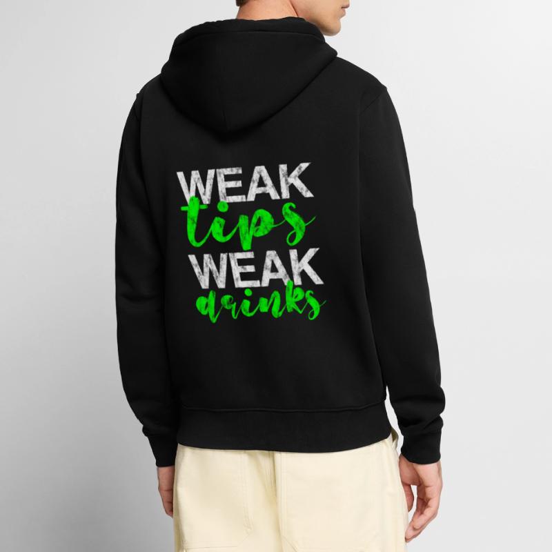 Weak Tips Weak Drinks 3 Unisex Premium Bio Zip Hoodie