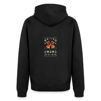 Cloche de Noël No� - Veste à capuche bio Premium Unisexe - noir - Dos - Nico (187cm)