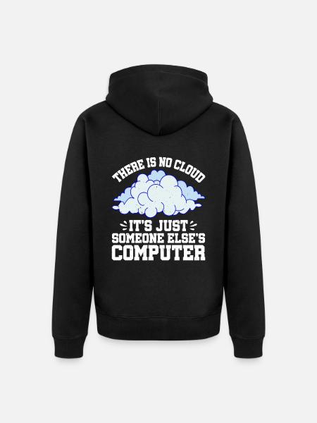 There Is No Cloud 10 - Unisex Premium Organic Zip Hoodie - black