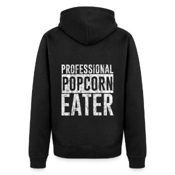 Mangeur de pop-corn professionnel 3 - Veste à capuche bio Premium Unisexe - noir - Dos - Nico (187cm)