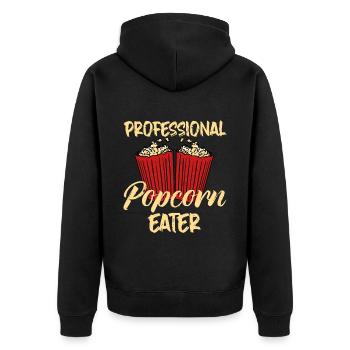 Mangeur de pop-corn professionnel 4 - Veste à capuche bio Premium Unisexe - noir - Dos - Nico (187cm)