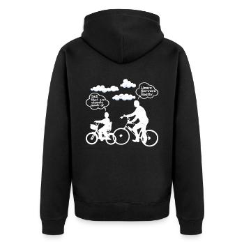 De quoi sont faits les clouds, les serveurs Linux principalement 8 - Veste à capuche bio Premium Unisexe - noir - Dos - Nico (187cm)