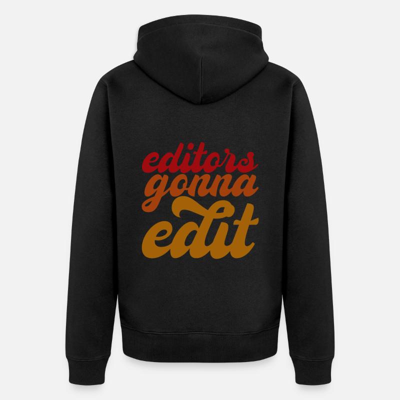 Les éditeurs vont modifier - Veste à capuche bio Premium Unisexe - noir