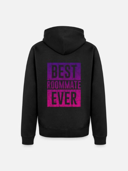 Best Roommate Ever 3 - Unisex Premium Organic Zip Hoodie - black