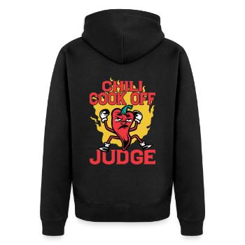 Chili Cook Off Judge 19 - Unisex Premium Organic Zip Hoodie - black - Back - Nico (187cm)