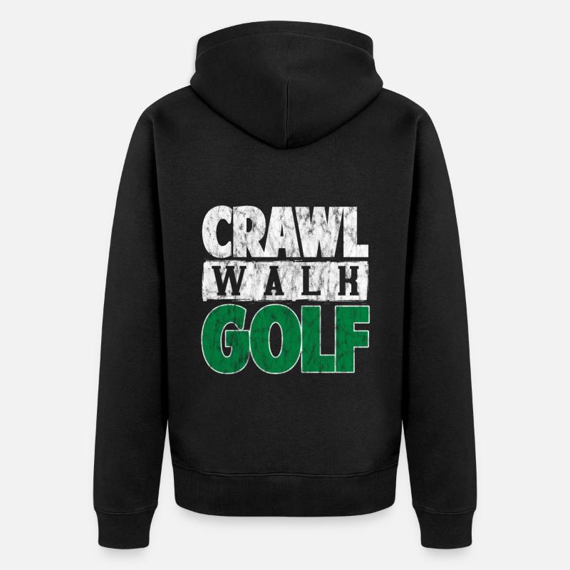 Crawl Walk Golf 3 - Veste à capuche bio Premium Unisexe - noir
