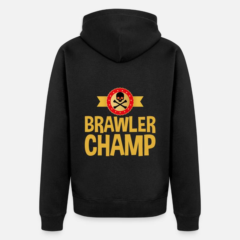 Brawler Champ 2 - Veste à capuche bio Premium Unisexe - noir