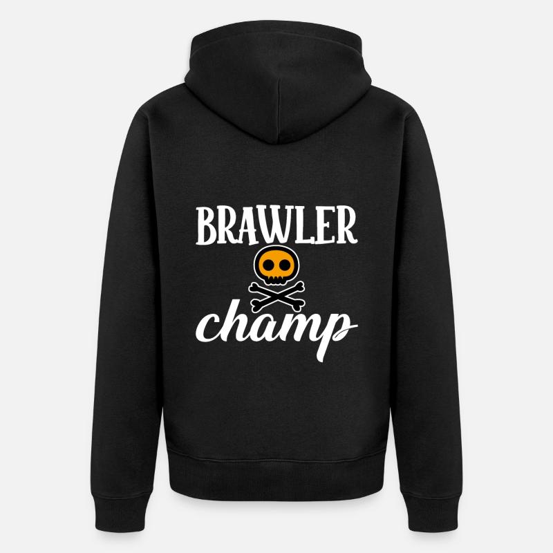 Brawler Champ 4 - Veste à capuche bio Premium Unisexe - noir