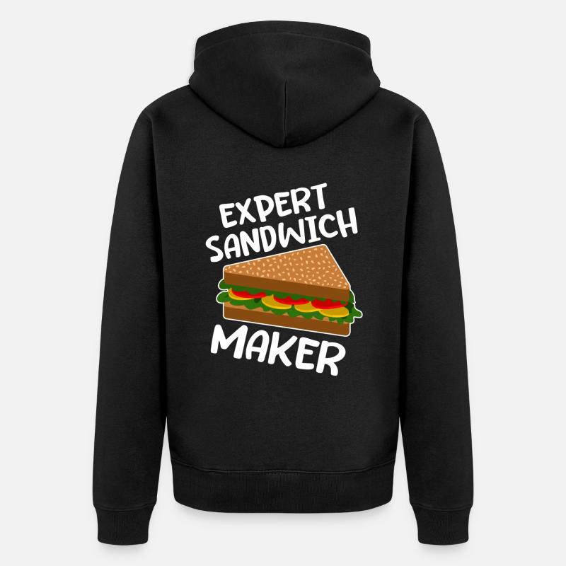 Expert Sandwich Maker 2 - Unisex Premium Bio Zip Hoodie - Schwarz