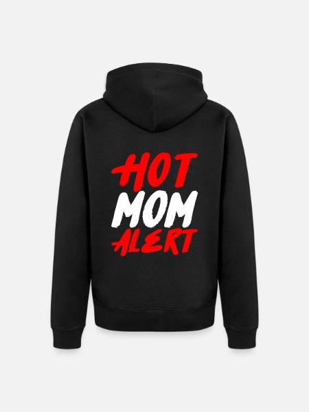 Hot Mom Alert 2 - Unisex Premium Organic Zip Hoodie - black