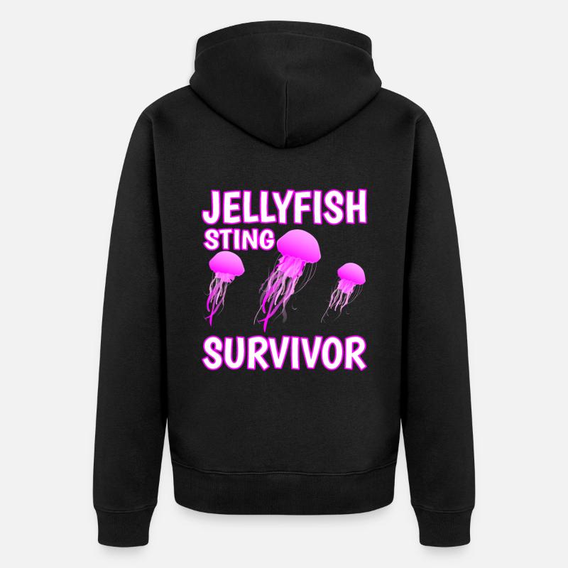 Méduse Sting Survivor 4 - Veste à capuche bio Premium Unisexe - noir