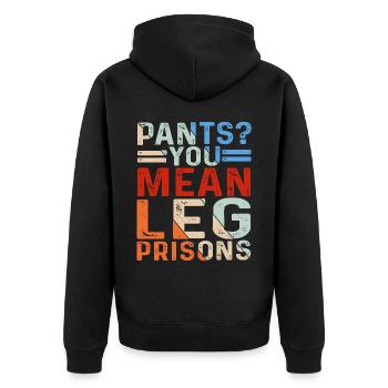 Pantalon? Vous voulez dire les prisons pour les jambes 26 - Veste à capuche bio Premium Unisexe - noir - Dos - Nico (187cm)
