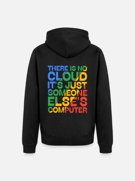There Is No Cloud 19 - Unisex Premium Organic Zip Hoodie - black