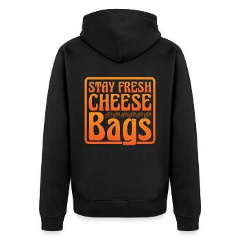 Stay Fresh Cheese Bags 42 - Veste à capuche bio Premium Unisexe - noir - Dos - Nico (187cm)