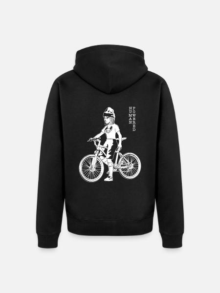 Radler-Style: elegante e potente su strada. - Felpa con cappuccio ecologica premium unisex - nero