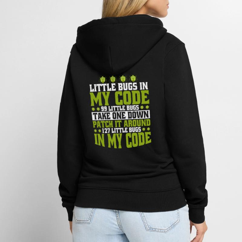 99 petits bugs dans mon code 5 Veste à capuche bio Premium Unisexe