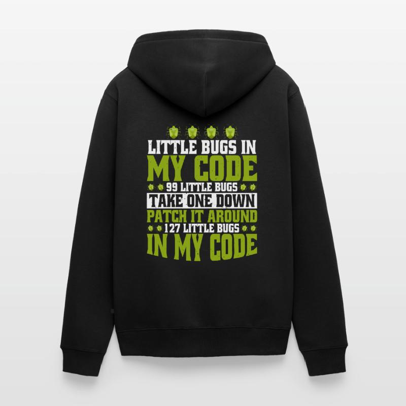 99 petits bugs dans mon code 5 Veste à capuche bio Premium Unisexe