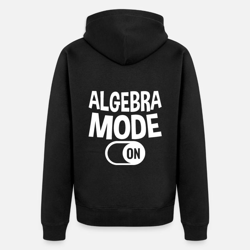Algebra Mode On 2 - Unisex Premium Bio Zip Hoodie - Schwarz