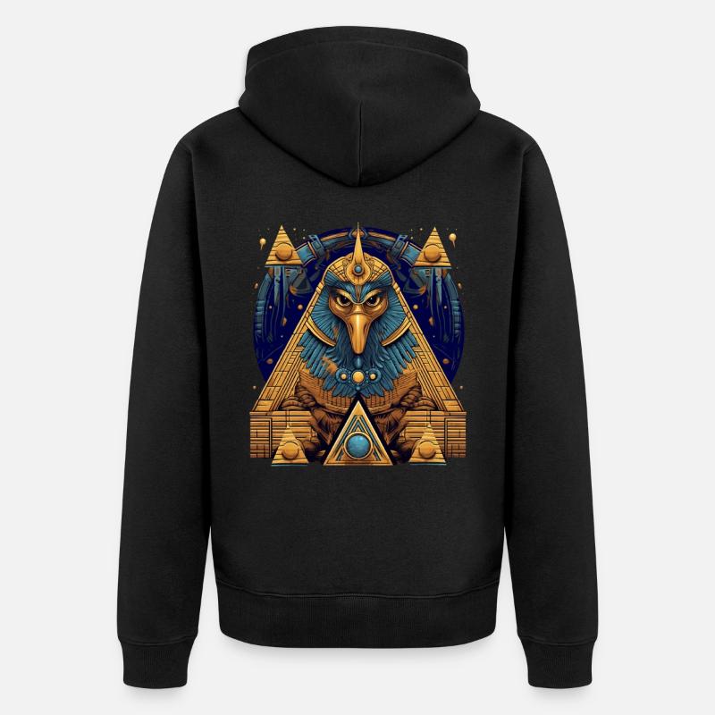 Divinité égyptienne - Veste à capuche bio Premium Unisexe - noir