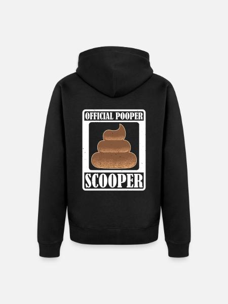 Official Pooper Scooper 32 - Unisex Premium Bio Zip Hoodie - Schwarz
