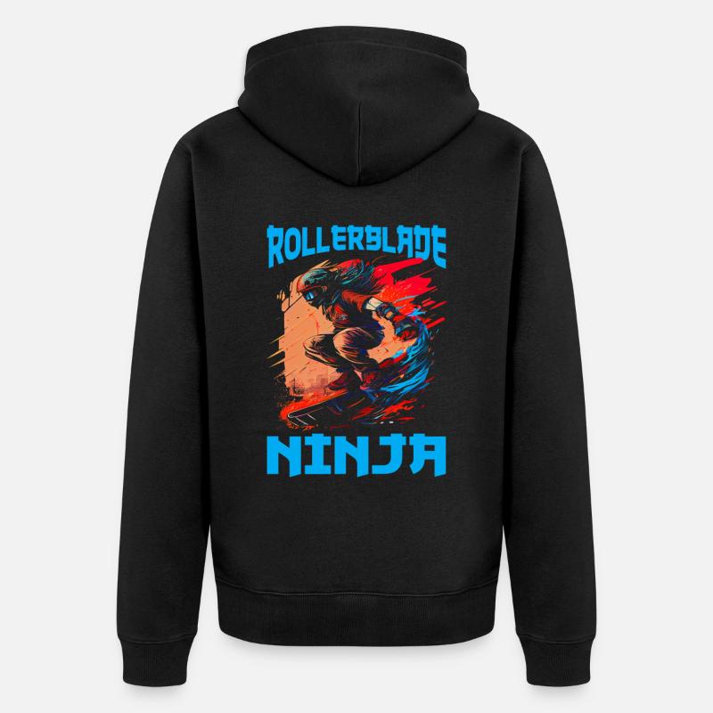Rollerblade Ninja 6 - Veste à capuche bio Premium Unisexe - noir
