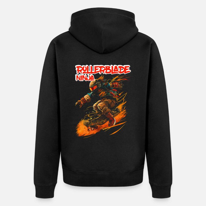 Rollerblade Ninja 5 - Veste à capuche bio Premium Unisexe - noir