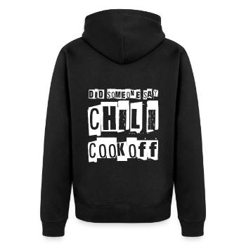 Quelqu’un a-t-il dit chili cookoff - Veste à capuche bio Premium Unisexe - noir - Dos - Nico (187cm)