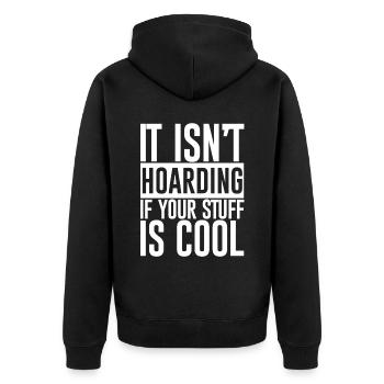 Ce n’est pas de l’accumulation si vos affaires sont cool - Veste à capuche bio Premium Unisexe - noir - Dos - Nico (187cm)