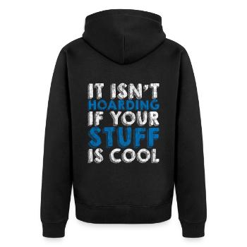 Ce n’est pas thésauriser si vos affaires sont cool 3 - Veste à capuche bio Premium Unisexe - noir - Dos - Nico (187cm)